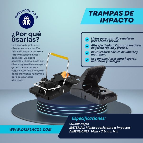 Trampas de impacto un control físico